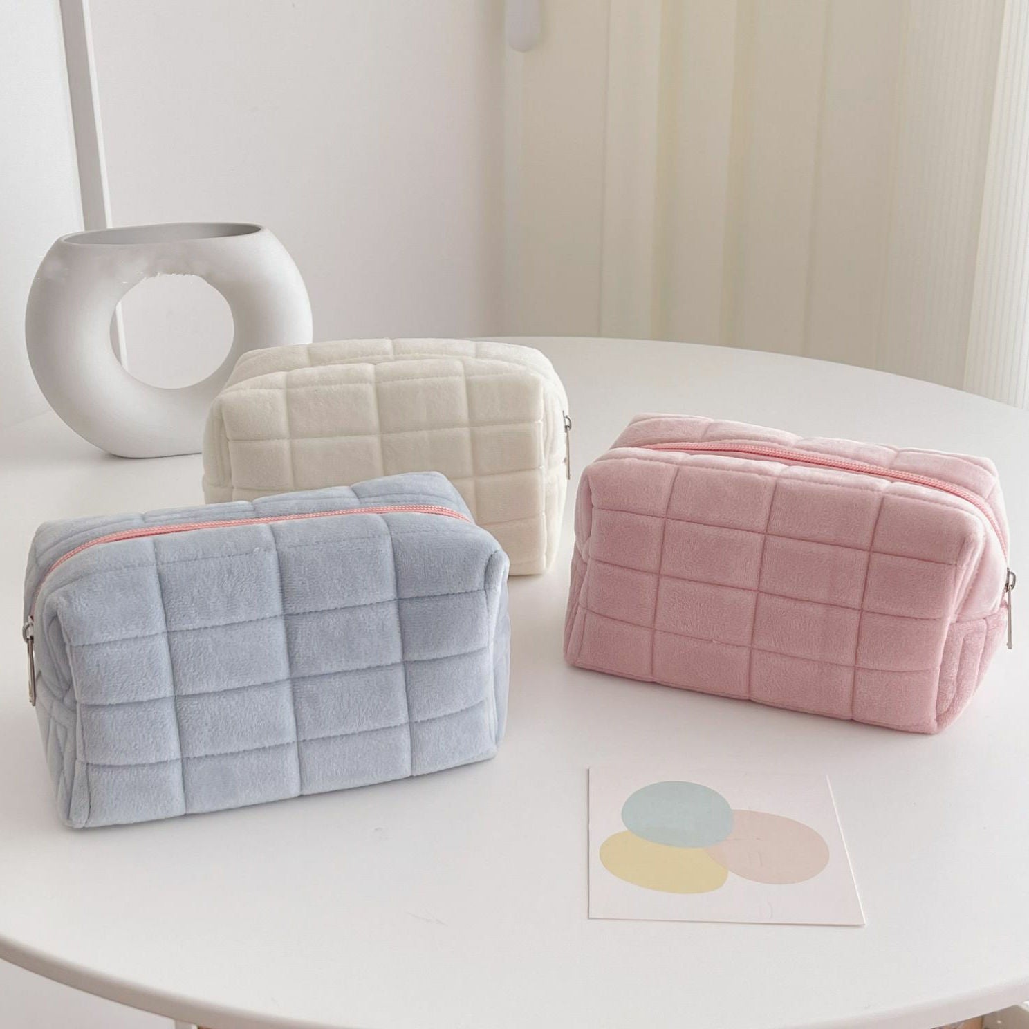 Soft Cloud Makeup Bag – Korean Style Portable Cosmetic Pouch