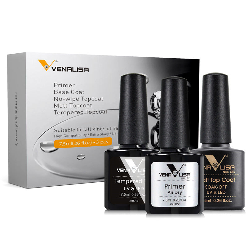 Rubber Base Nail Glue Set For Sealing And Peelable Base