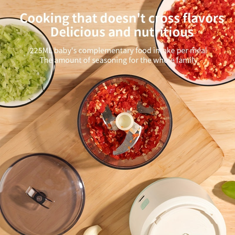 Multifunctional Cordless Electric Food Processor – Mini Meat & Vegetable Grinder