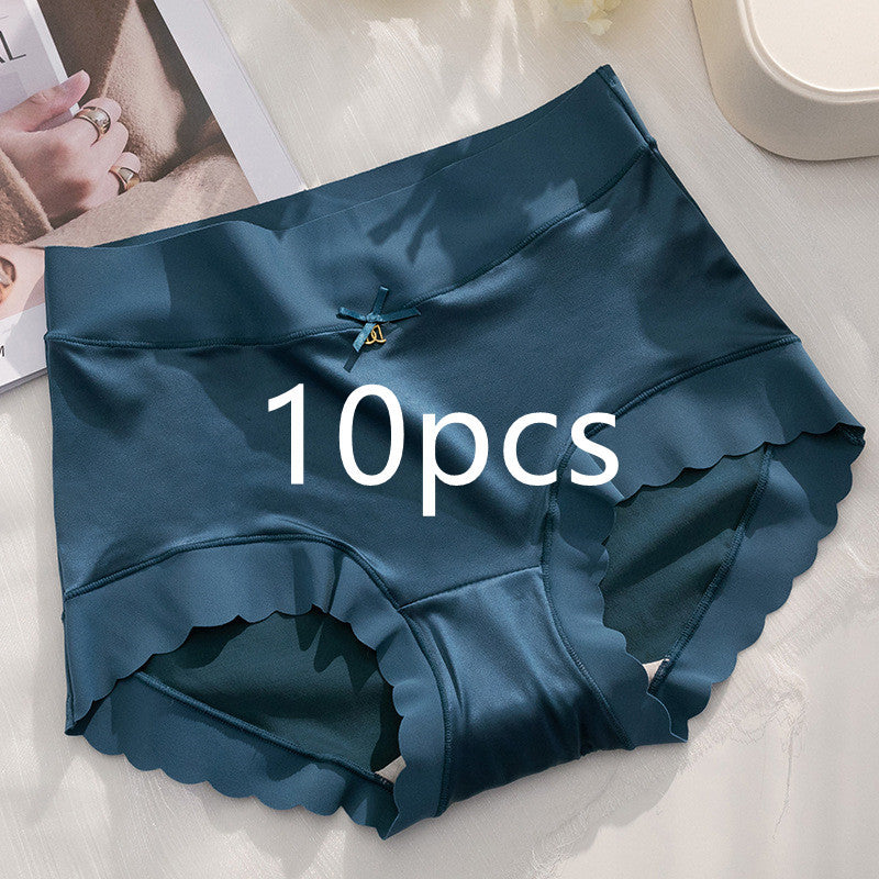 Women’s Seamless Satin ‘Ice Silk’ Underwear – Glossy Finish