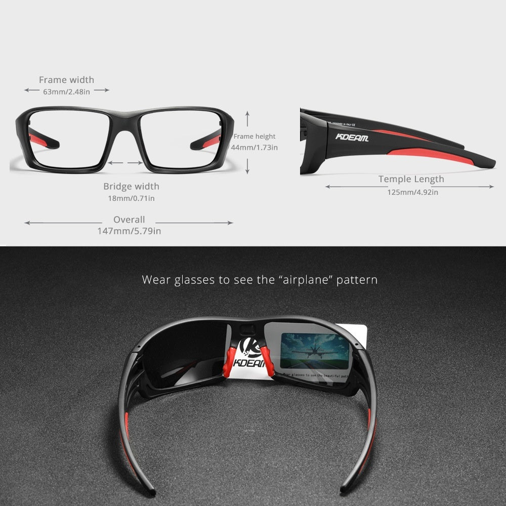 Ultralight Polarized Sports Sunglasses – Silicone Nose Pads