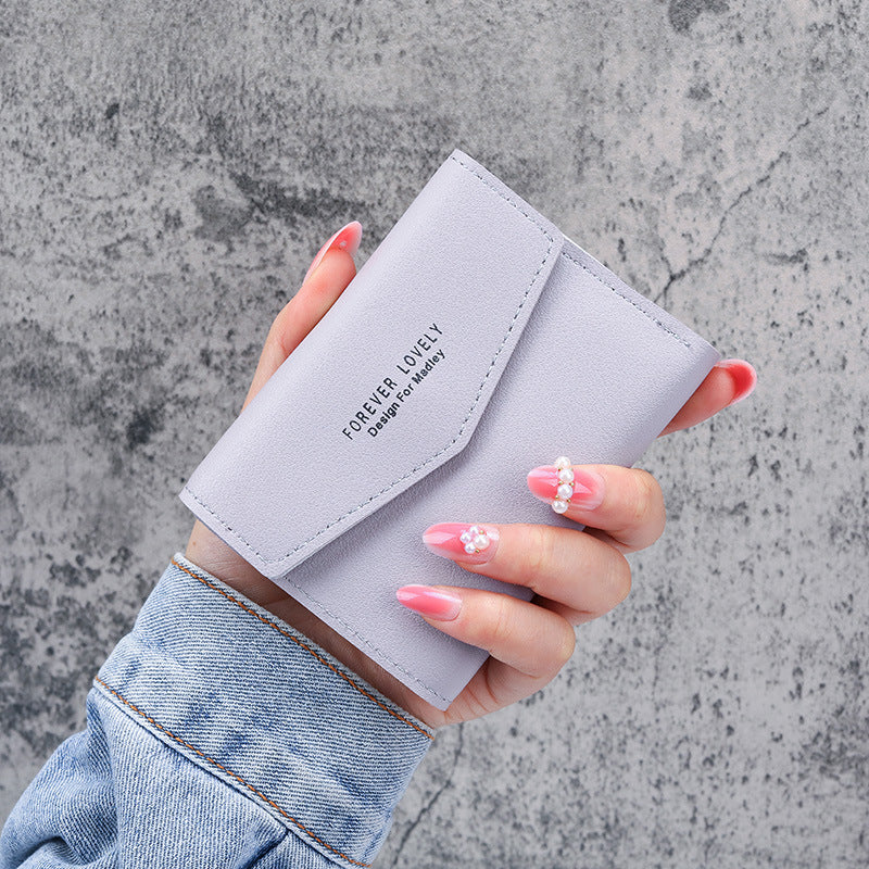 Slim PU Leather Card Holder Wallet Unisex Solid Color