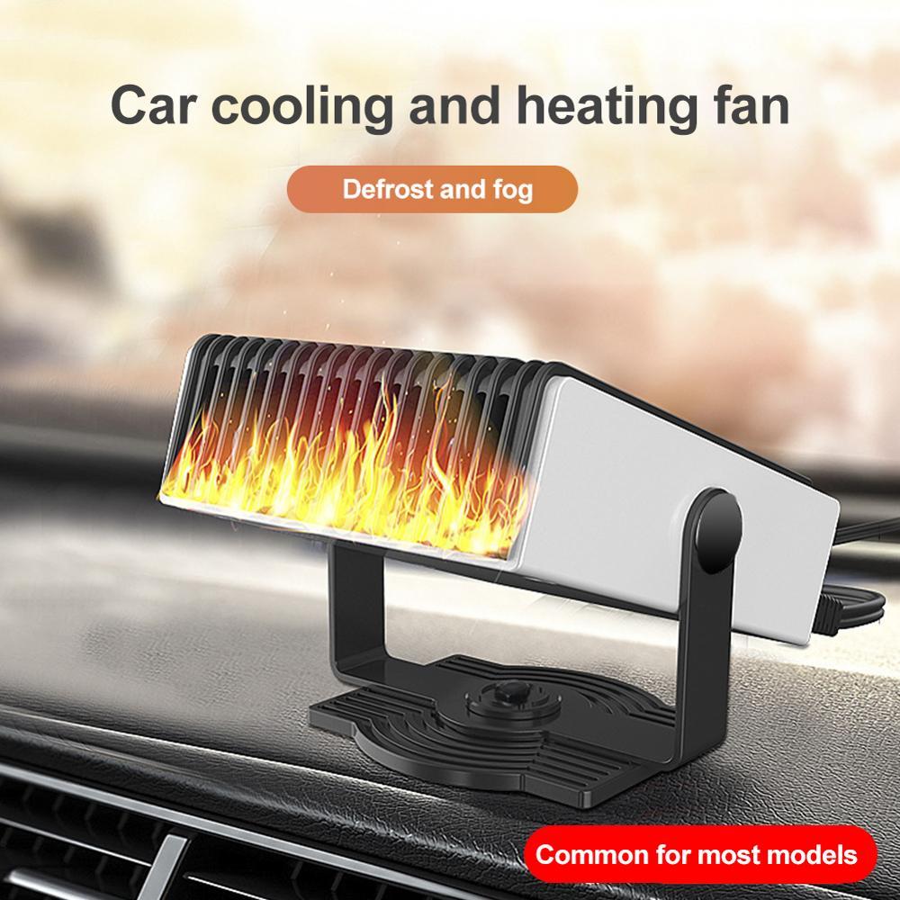 Portable Car Heater & Cooling Fan 2-in-1 – 180° Rotating Defrost Heater with Fast Heating & Low Noise