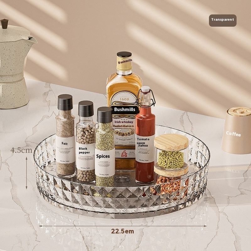 Seasoning Rotating Storage Rack Kitchen Multi-function Tray