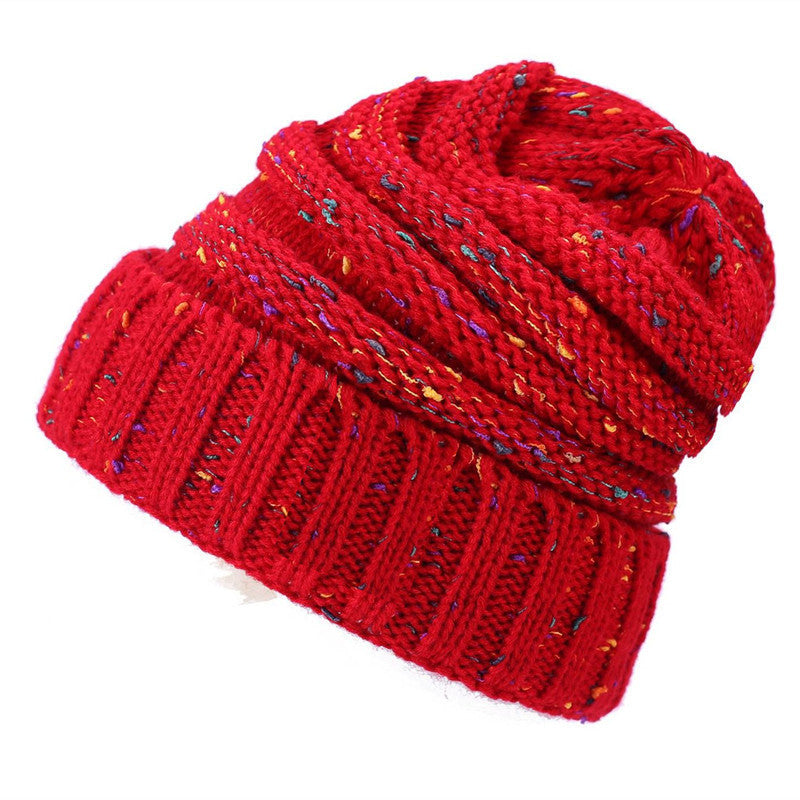 Simple Stylish Warm Knitted Woolen Winter Hat for Men and Women