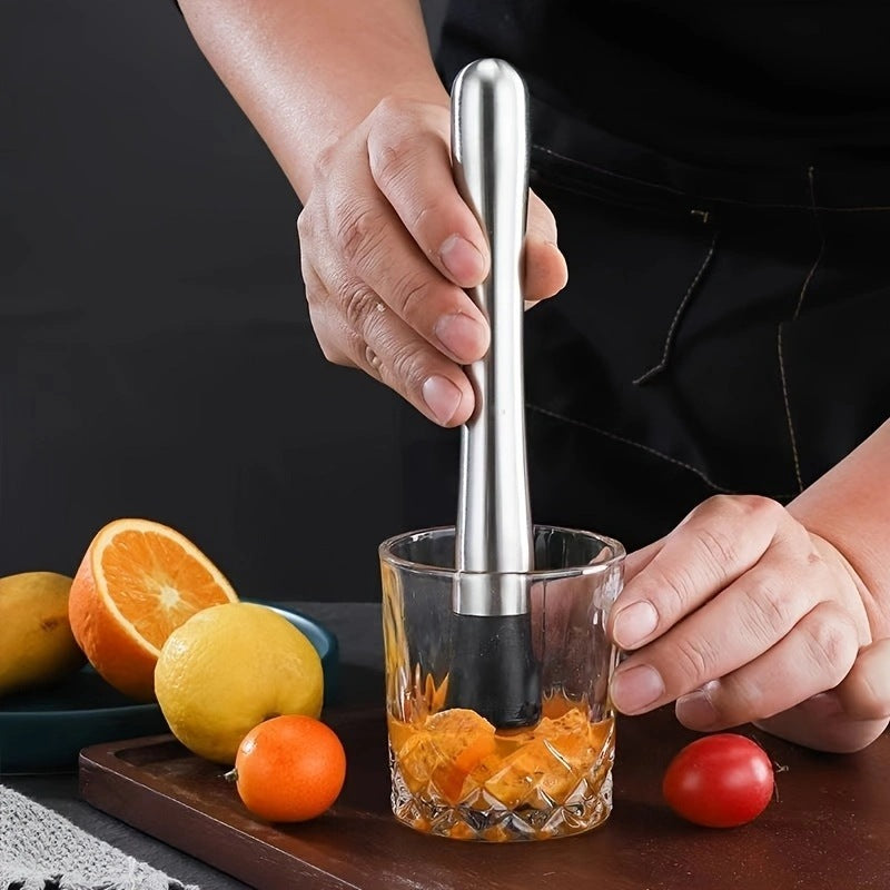 Stainless Steel Ice Crusher Hammer – Multi-Use Fruit & Ice Masher for Bar & Kitchen