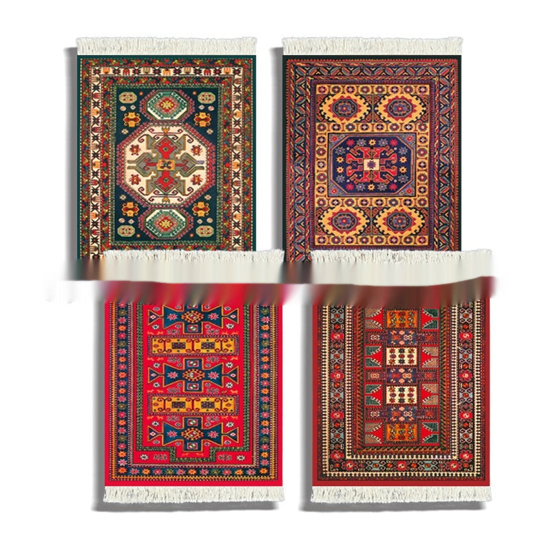 4 Sets Of Carpet Drinks Heat Insulation Coaster