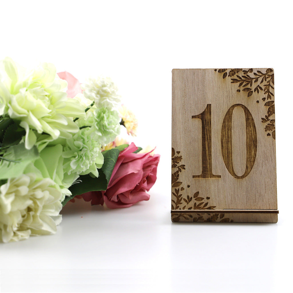 Wedding Supplies Wooden Craftwork Home Desktop Decorations