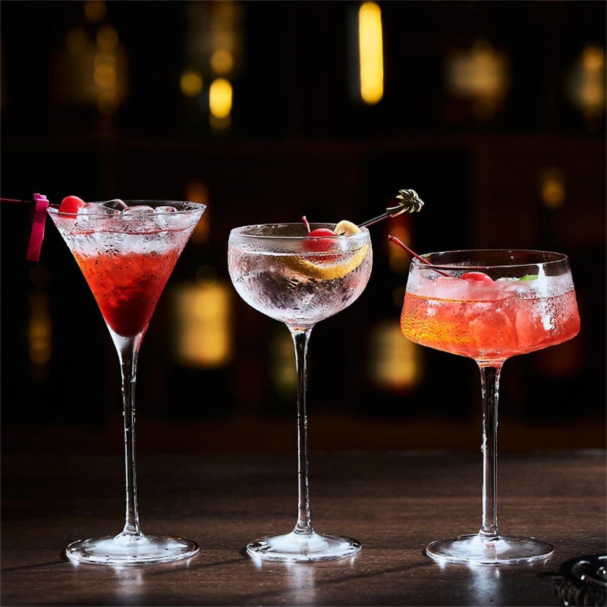 Glass Cocktail Glasses for Bars