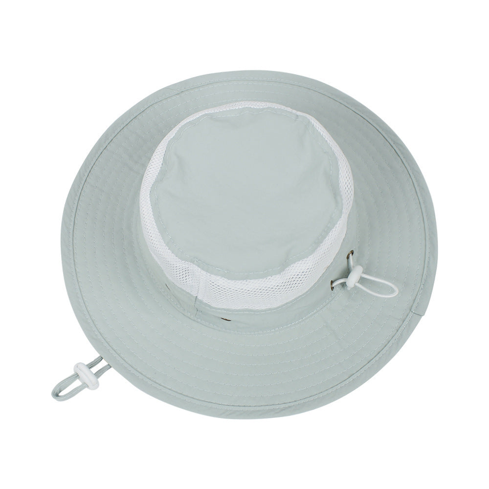 Children's Sunshade New Mesh Stitching Outdoor Fisherman Hat