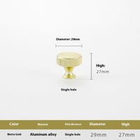 Round Single Hole Gold