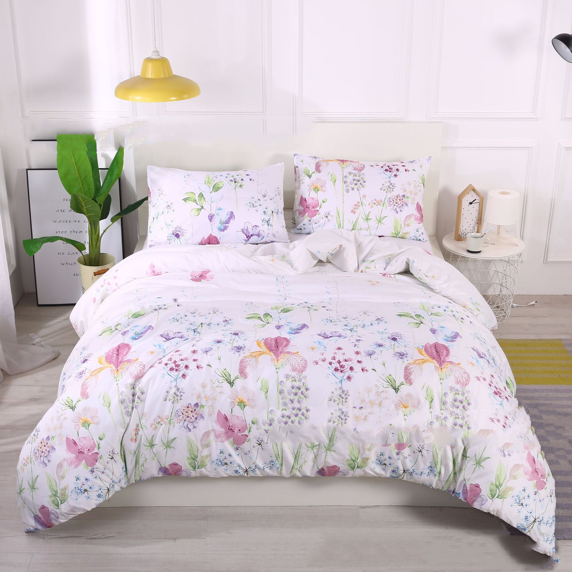 Modern Minimalist Three-Piece Bedding Set