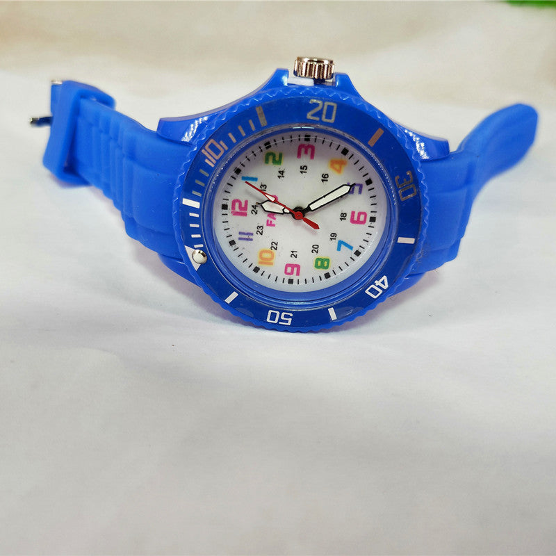 Silicone Watch Digital Women's Multi-color Colorful Plastic Watch