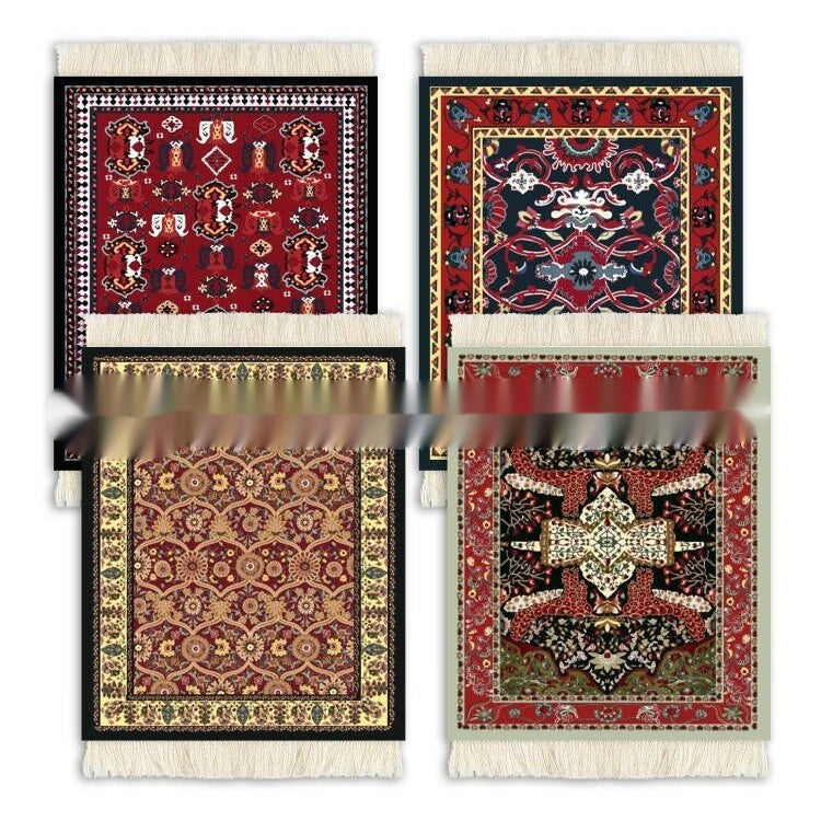 4 Sets Of Carpet Drinks Heat Insulation Coaster