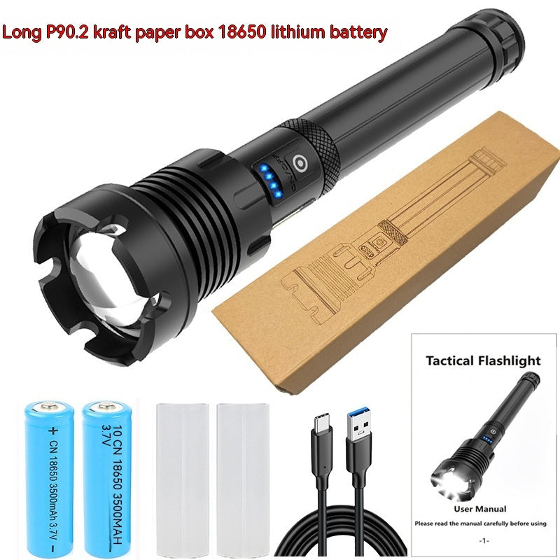 Strong Light Flashlight Outdoor Camping Emergency Rechargeable