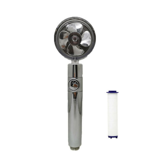 Modern Minimalist Compact Supercharged Shower Nozzle – Small Waist Fan Design