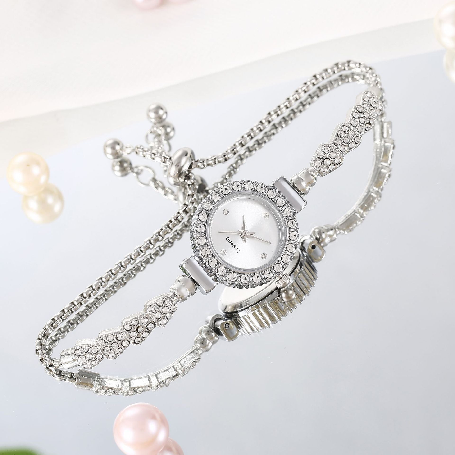 Fashion Luxury Women's Watch Gold Fine Strap