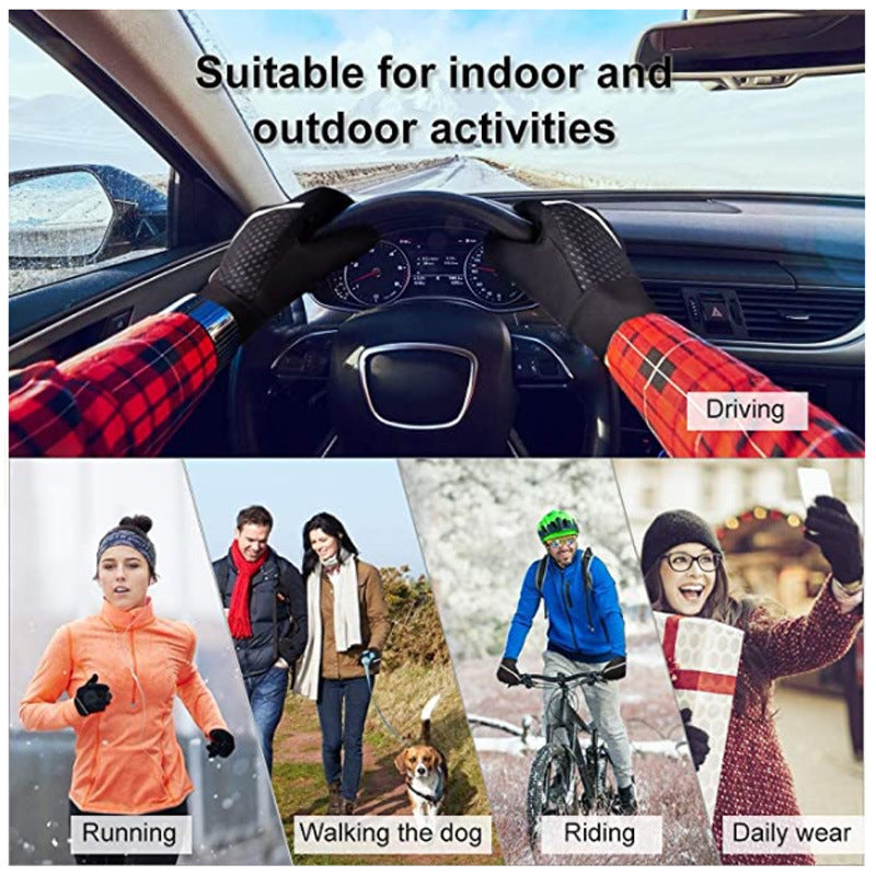 Striped Bicycle Gloves – Warm Riding Gear for Adults & Children