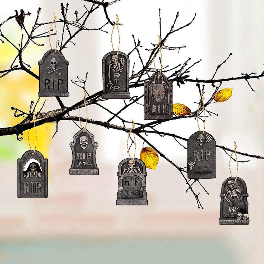 Halloween Paper Pendants – 16-Piece Hanging Ornaments for Ghost Festival Party Decorations