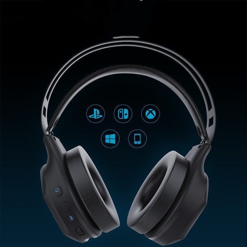 Dual-Mode Wireless Gaming Headphones – 2.4G + Bluetooth, Low-Latency with Noise-Cancelling Mic