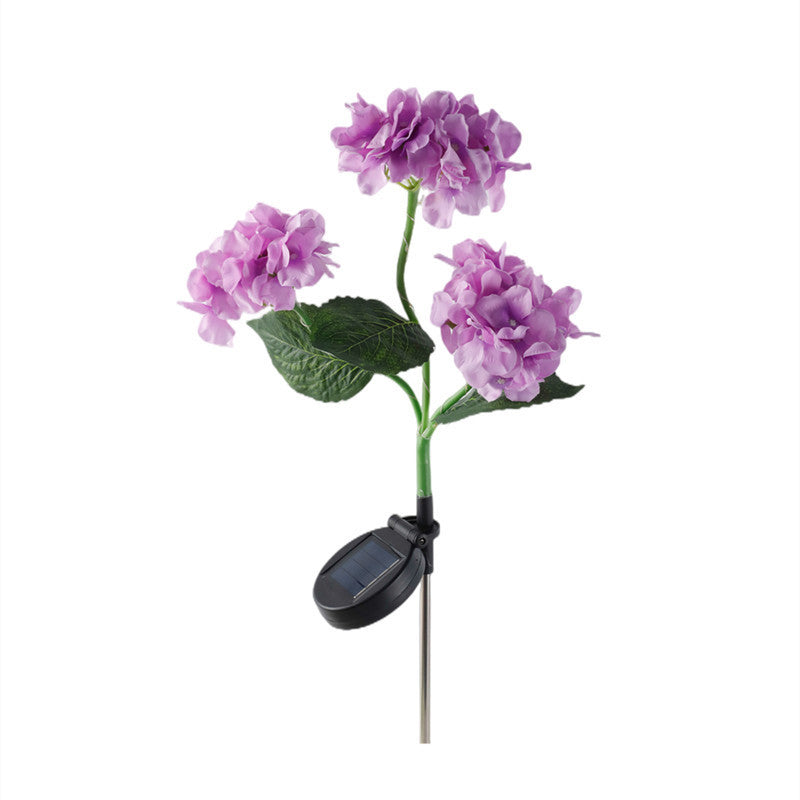 Solar Hydrangea Lights Floor Outlet Outdoor Garden Decorative Lights