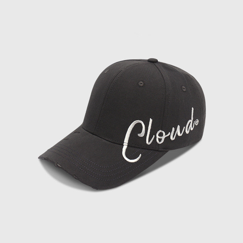Minimalist All-match Personalized Embroidery Sunshade Comfortable Peaked Cap