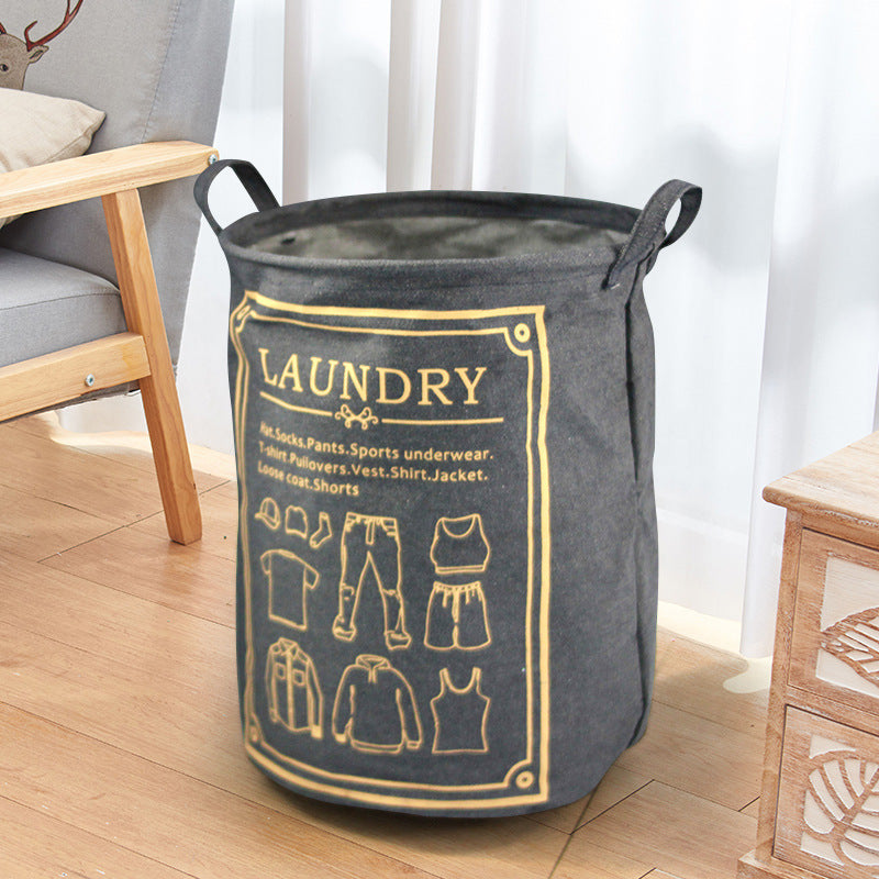 Fabric Dirty Clothes Basket Folding Storage