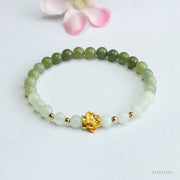 Unisex Hetian Jade Bracelet Ancient Style Gradient 17cm