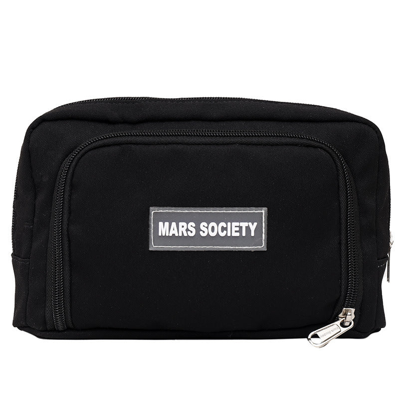 Simple Large Capacity Pencil Case – Girl Student School Supplies Organizer