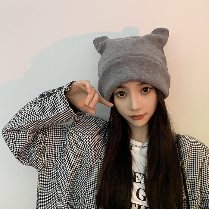 Women's Fashion Warm College Style Ear Hat