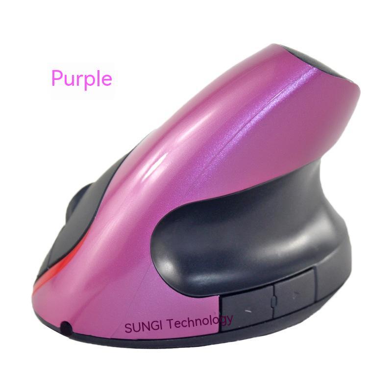 Wireless Vertical Ergonomic Mouse – Rechargeable, 2.4G USB Receiver, Adjustable DPI (Silent Click)