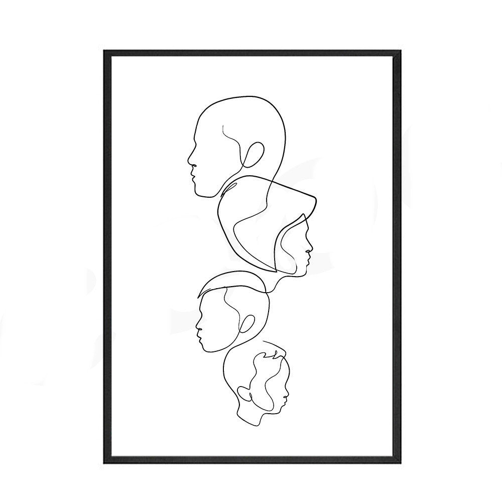 Minimalist Canvas Wall Art – Abstract Painting Poster Picture for Home Decor