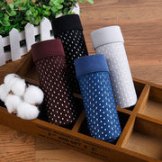 Men's Ice Silk Boxer Shorts Plus Size Mono Color Breathable