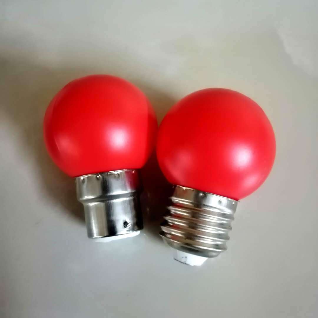 LED God Of Wealth Lamp Large E Round Bubble Red Lucky Light Festive
