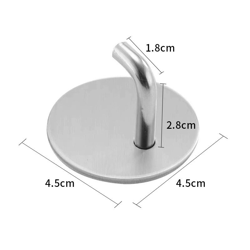 Minimalist 304 Stainless Steel Bathroom Hook – Wall-Mounted Clothes/Towel Hook