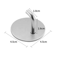 6cm 90 Degrees Silver Adhesive