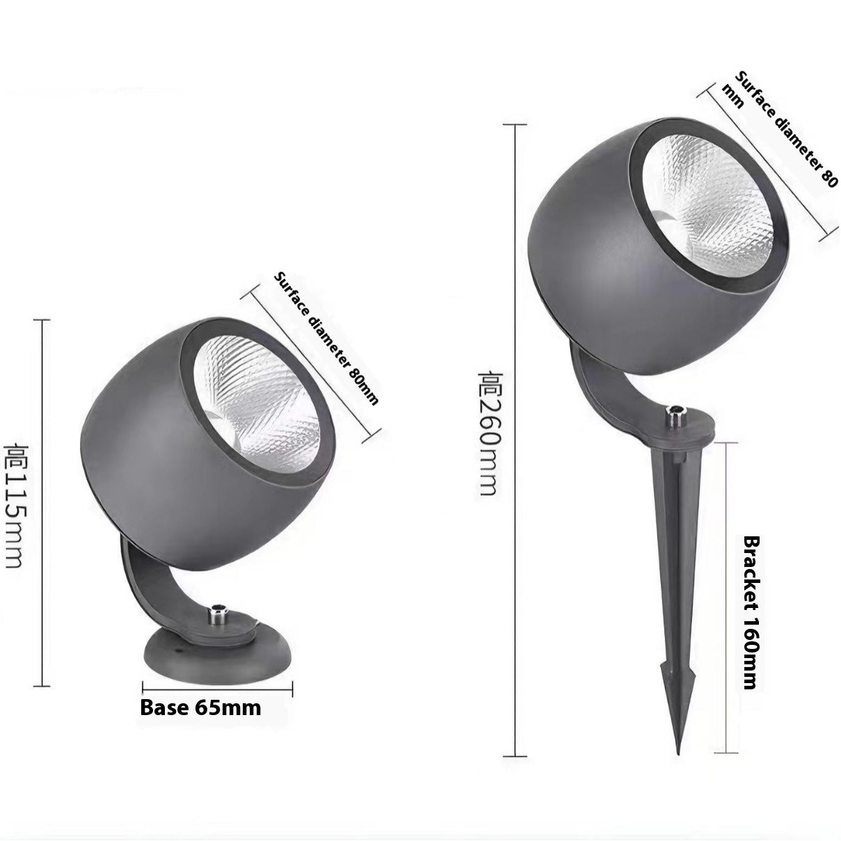 Cast Round COB Wine Glass Park Outdoor
