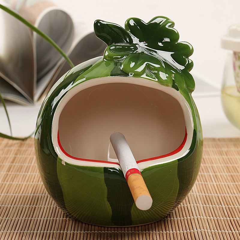 Home Ceramic Fruit Crafts Ashtray