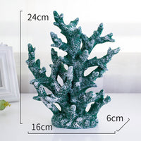 Large Resin Coral Green