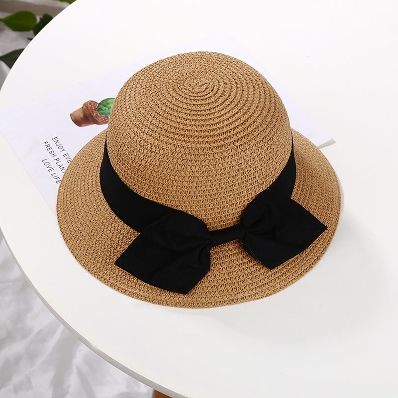 Spring And Summer Girls' Big Brim Beach Sunshade Hat
