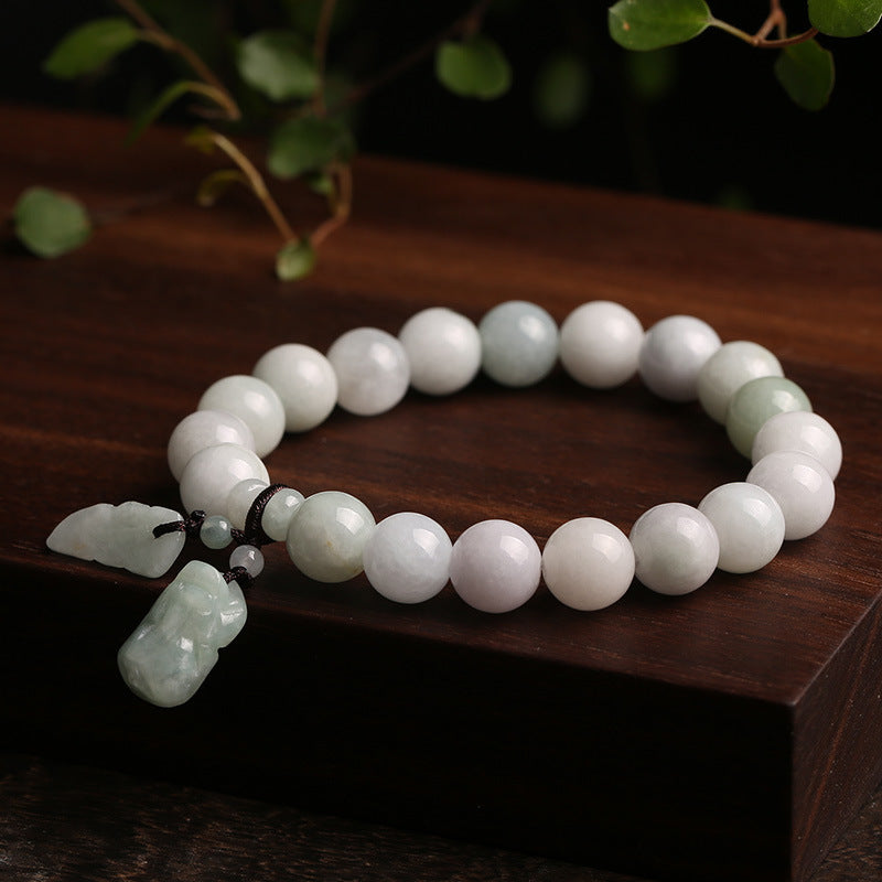 Natural Emerald Hanging Bracelet Jade