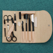 8-Piece Beauty Tools Set – Eyebrow Scraper, Tweezers & Grooming Kit