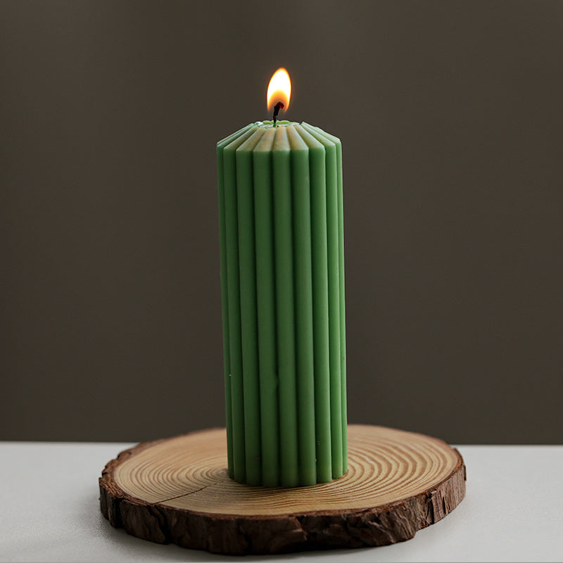 Striped Road Simple Decorative Candle Mould