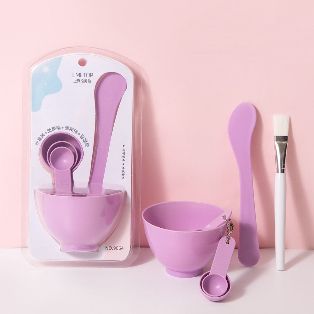 DIY Mask Bowl Tool Set – 6-Piece Portable Facial Mixing Kit