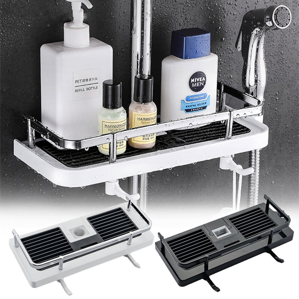 Adjustable Shower Rod Bracket – Wall-Mount Rack Holder for Bathroom