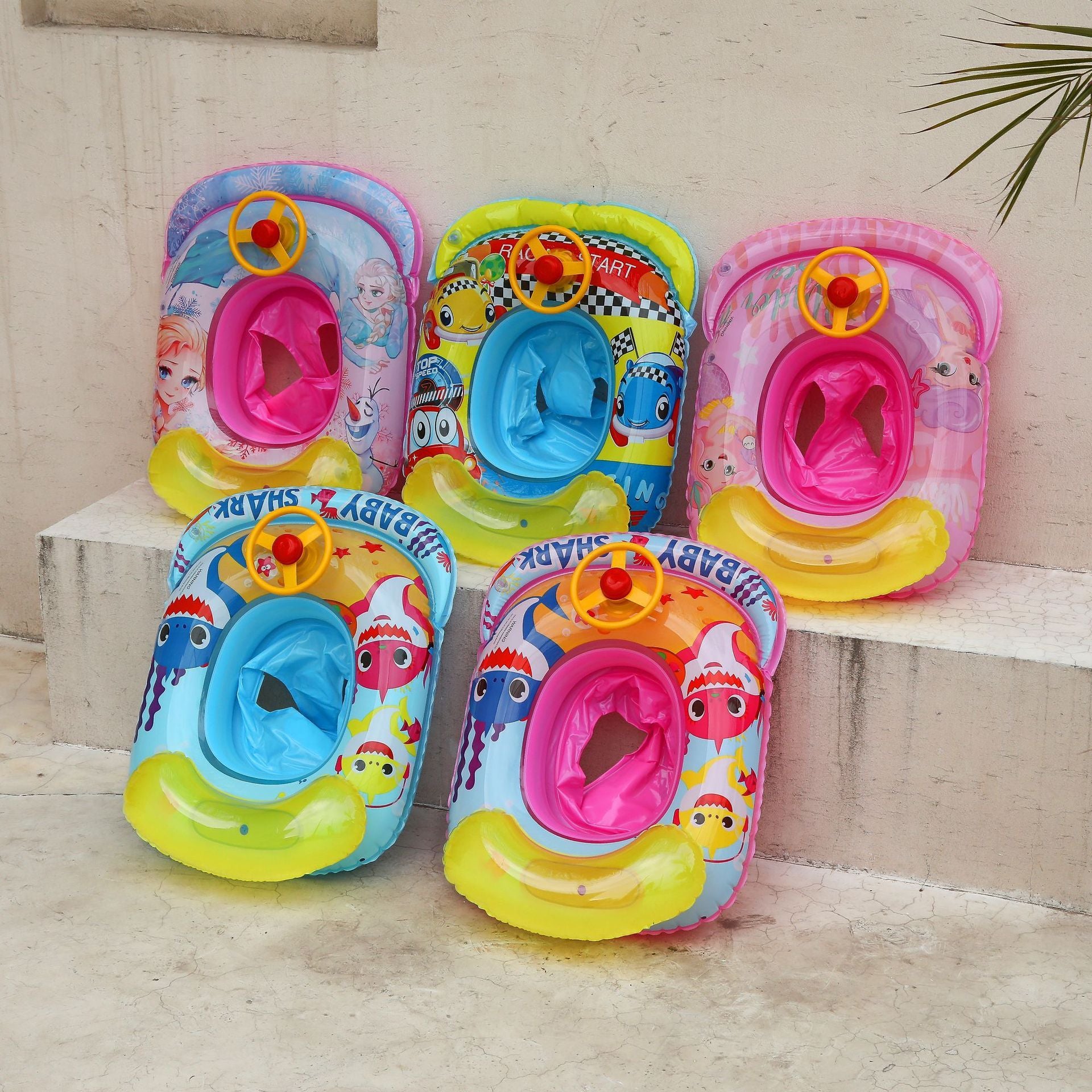 New Spot Baby Flamingo Kart Swimming Ring
