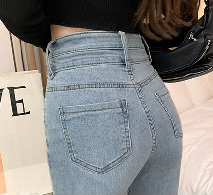 Women's Loose Thin Micro-Flare Pants – Spring & Autumn Casual Mopping Trousers