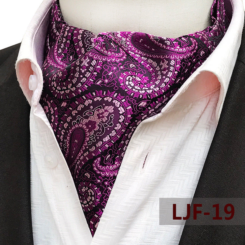 Men's British Jacquard Polyester Scarf