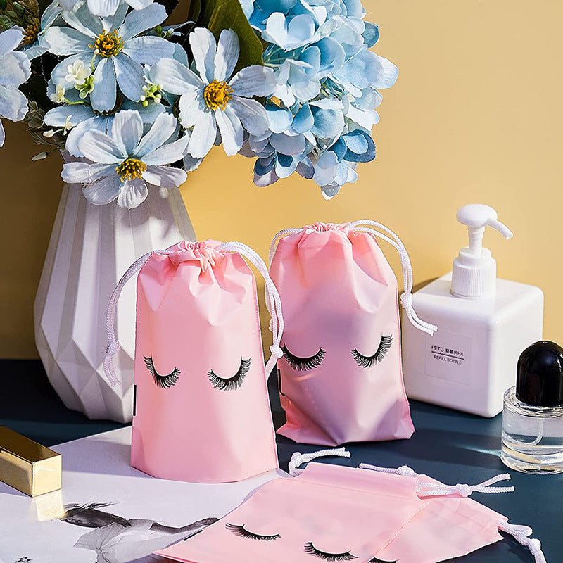 Eyelash Wear Rope Bag Bundle – Small Cosmetic Pouch Organizer