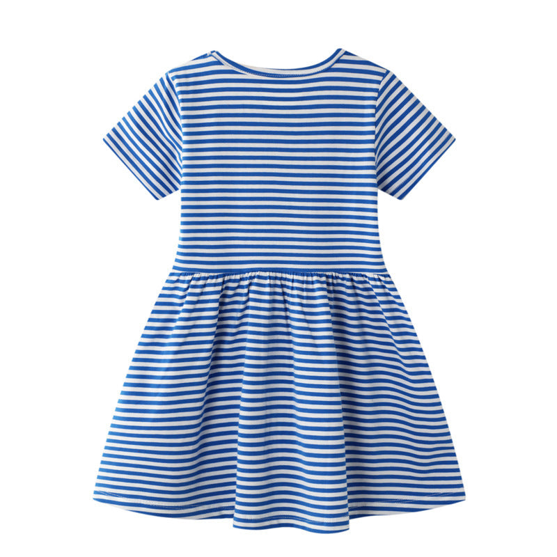 Girls Fashion Casual Trend Print Dress